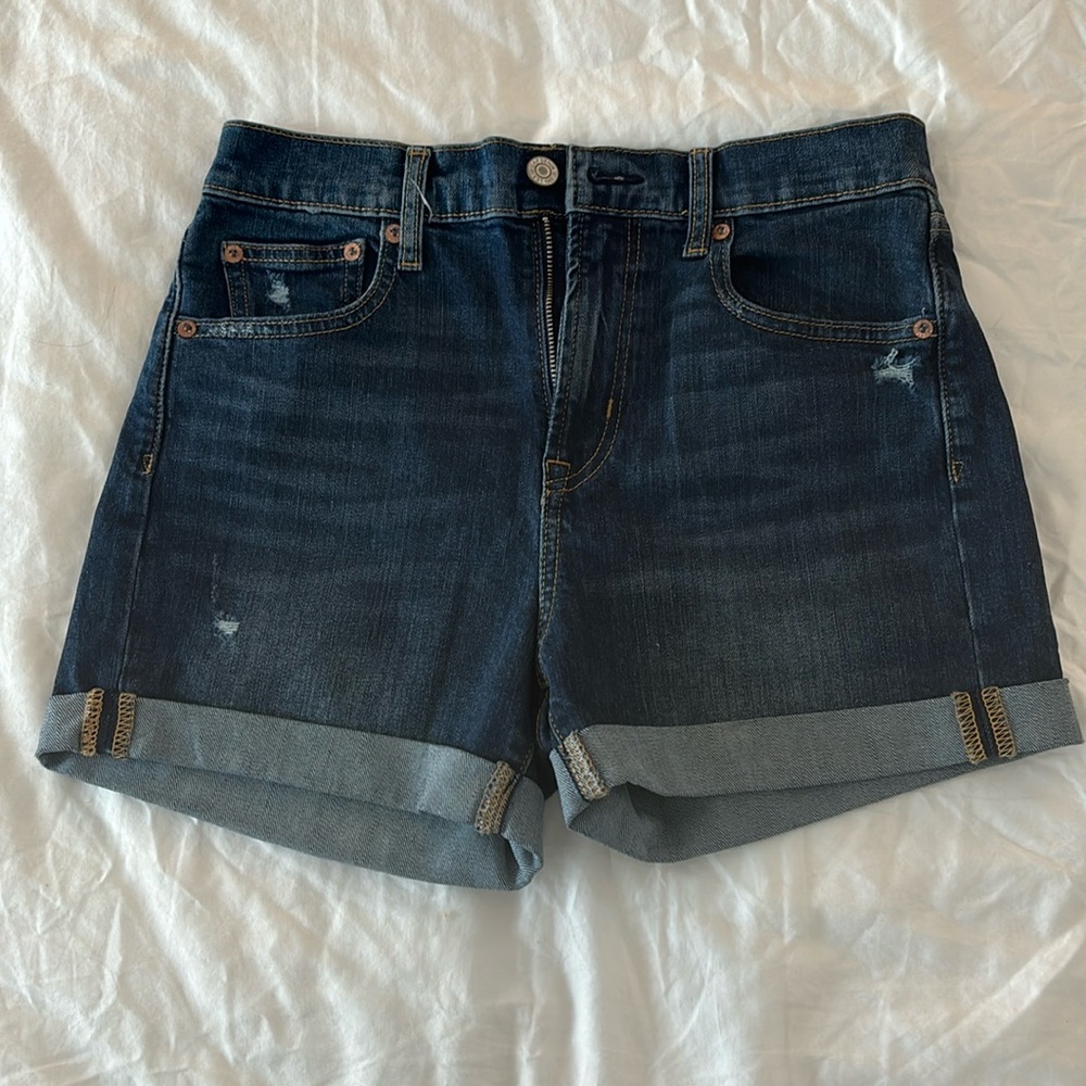 Gap high rise 4” denim short, with stretch